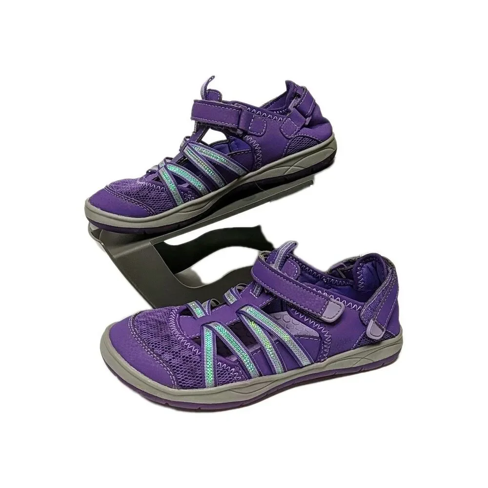 SO Girls Water Sandals 4 M Outdoors Fisherman Wet Shoes Strappy Purple